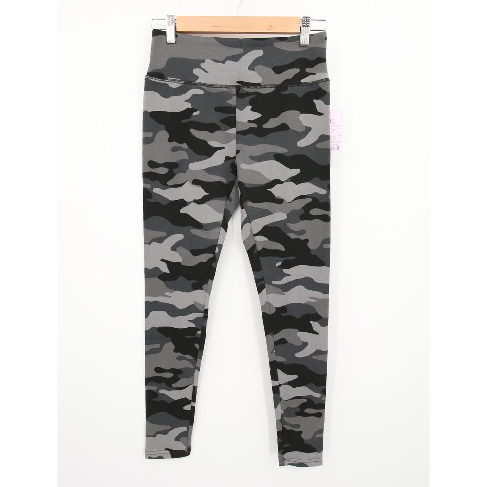 Wild Fable Leggings Gray Black Camo Camouflage Print Stretch High Waisted Size S